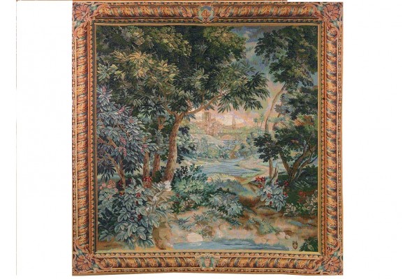 Gobelín Tapisserie Verdure cascade carree